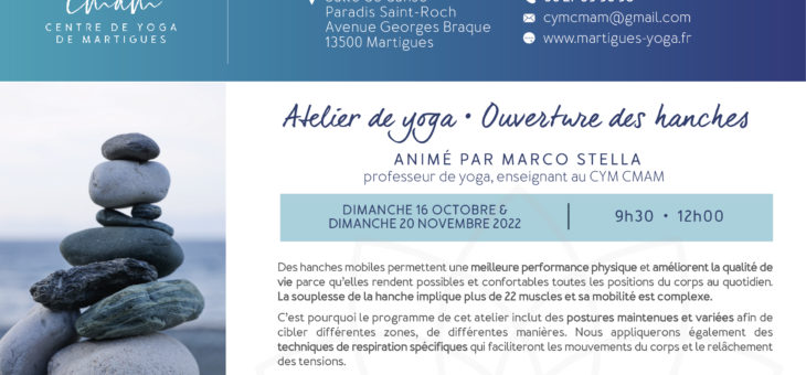 Atelier Yoga • Ouverture des hanches